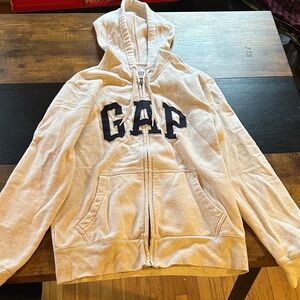 GAP Women’s Light Gray Zip-Up Hoodie